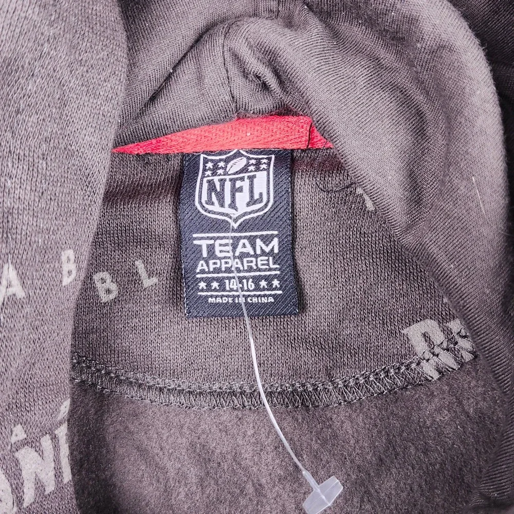 NFL Team Apparel Tampa Bay Buccaneers Hoodie Youth Large‎ 14-16 Brown AOP